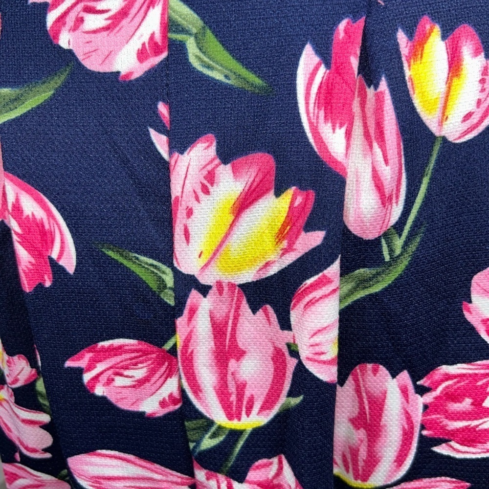oxiuly Summer Dresses for Women Floral A-Line Skirt Pink and Black XL like new! - Picture 11 of 13